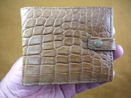 (EL200-30) WALLET Genuine Caiman Latirostris crocodile hide leather exot... - $121.54