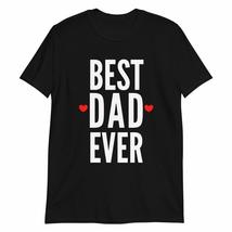 PersonalizedBee Best Dad Ever Tshirt Dark Color Tee Gift for Dad Father&#39;s Day Hu - £15.09 GBP+