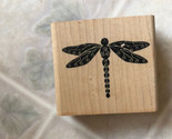 Stamp Oasis RARE Vintage Wood Mounted Rubber Stamp -  Dragonfly Galaxy - £16.06 GBP