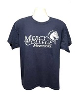 Mercy College Mavericks Adult Large Blue TShirt - $331.61 MXN