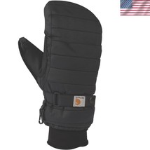 Women&#39;s Large Black Quilted Insulated Mittens with Fleece Cuff &amp; Snap Cl... - $784.64 MXN