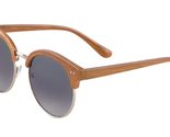 Dweebzilla Faux Bamboo Wood Print Oversized Horn Rimmed Sunglasses (Ligh... - £7.66 GBP