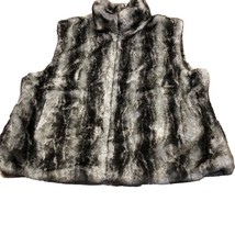 Blassport Women&#39;s Faux Fur Reversible Vest Size Large Color Gray Black I... - £21.86 GBP