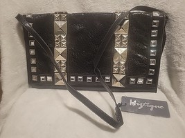 Miztique Black With Silver Studs Handbag Strap Handle NWT - £10.51 GBP