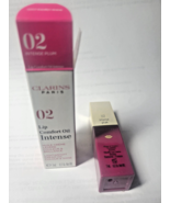 CLARINS LIP COMFORT OIL, #2 INTENSE PLUM, 0.2 OZ NIB - $251.94 MXN