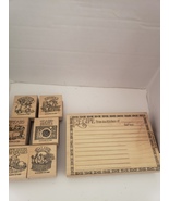 Stampin Up Recipe Fun What&#39;s for Dinner Wood 6 Stamp Set  - $371.23 MXN
