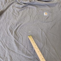 Carhartt T-Shirt Men's 2XL Tall Original Fit Gray Short Sleeve Pocket K87 CHR image 3