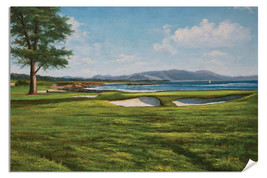 Pebble Beach Golf Links Club 18th Hole 18 Course Wall Art Print 1 Pebblebeach - £19.31 GBP+