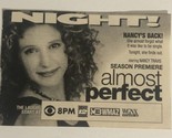 Almost Perfect Print Ad Advertisement Nancy Travis pa7 - $5.93