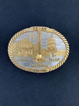 Texas Independence Heritage Belt Buckle (Texas Sesquicentennial) Limited... - $28.05