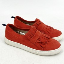 Boden Rayna Red 36 (US 6.5) Suede Leather Loafers Sneakers Slip On Shoes Fringe - £23.60 GBP