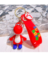 Super Mario Yoshi 3D Silicone Keychain, Cartoon Silica Gel Key Ring for ... - £9.43 GBP