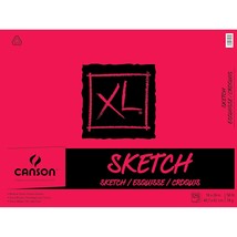Canson XL Series Paper Sketch Pad for Charcoal, Pencil and Pastel, Side ... - $53.99