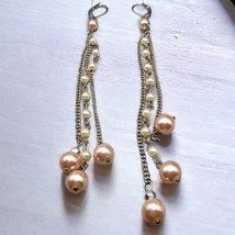 Artisan Simulated Pearls Shoulders Dusters Earrings Different Ending Designs - £7.56 GBP
