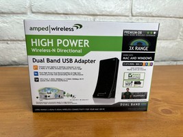 Amped Wireless UA2000 High Power Wireless-N Dual-Band Directional USB Adapter - £22.64 GBP