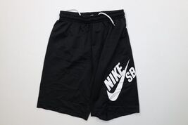 Nike SB Skateboarding Boys XL Spell Out Big Swoosh Knit Shorts Black Pol... - $41.34 CAD