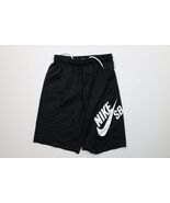 Nike SB Skateboarding Boys XL Spell Out Big Swoosh Knit Shorts Black Pol... - $539.56 MXN