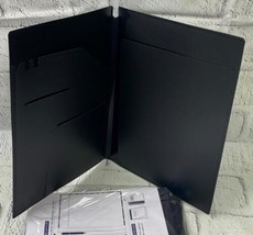 6 Pack Plastic Padfolio 8.5x11.75 Legal Writing Pad Folder Black Notepad - £19.15 GBP