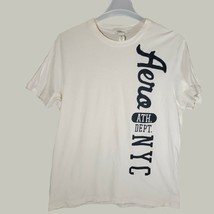 Aeropostale Mens Shirt XL NYC Graphic Tee White Casual Short Sleeve - $10.99