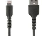 StarTech.com 3 foot (1m) Durable White USB-A to Lightning Cable - Heavy ... - $24.45