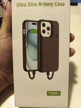  Fast Charging Battery Case for iPhone 14, 14 Pro, 7000mAh 15W Ultra Black - $39.20