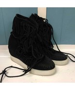 Baldi London suede leather fringe boots booties women’s size 8.5 - $135.64 CAD