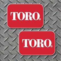WITH TRACKING 2 TORO Logo Vinyl Decals 4&quot; x 6&quot; - ZERO TURN &amp; WALK BEHIND... - $12.38