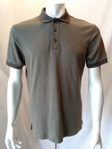 Eddie Bauer Men&#39;s Size Small Cotton Short Sleeve Brown Green Striped Pol... - $10.79 CAD