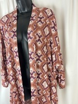 Knox Rose Kimono Cardigan Open Front Top Tunic High &amp; Low Jacket XL/XLL - £14.53 GBP