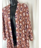 Knox Rose Kimono Cardigan Open Front Top Tunic High &amp; Low Jacket XL/XLL - €15,80 EUR