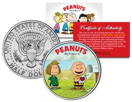 Peanuts VALENTINE&#39;S * Charlie Brown &amp; Peppermint Patty * JFK Half Dollar... - £6.70 GBP