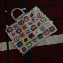 Bits and pieces to go Paula beach bag multicolored crochet clear - $150.00