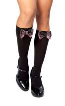 Roma Costume | Knee High Stocking w/ Plaid Bows - $6.00