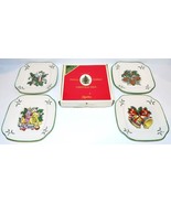 2005 SET OF 4 SPODE WORLD OF CHRISTMAS DECORATING THE TREE 5 5/8&quot; CANAPE... - $64.34