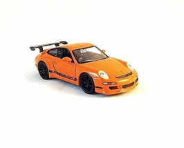 Porsche 911 (997) GT3 Rs Welly 1/34 Auto Miniatura Arancione Modello Da... - £24.81 GBP