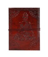 Leather Journal Notebook Handmade Embossed Design- Writing Notebook Boun... - £15.47 GBP