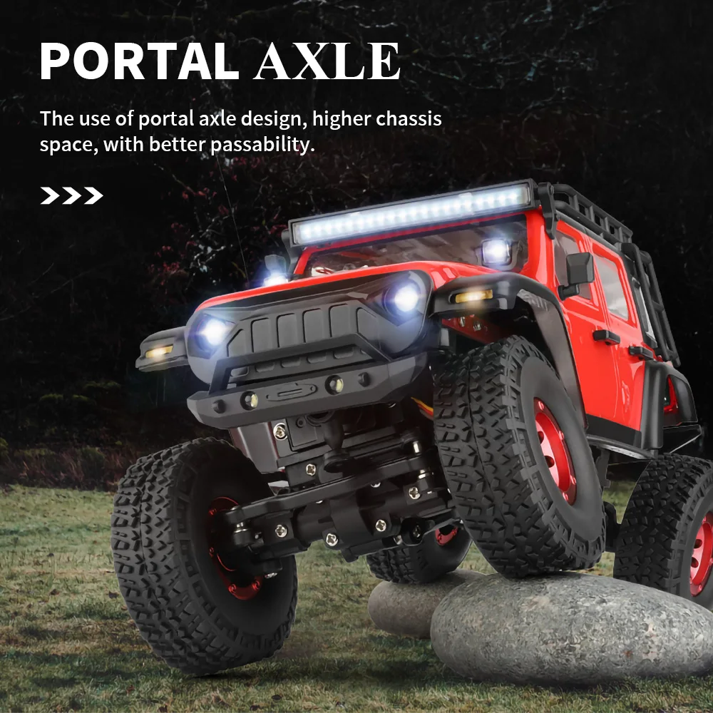 Wltoys 2428 1:24 Mini RC Car 2.4G With LED Lights 4WD Off-Road Electric Crawler - £90.55 GBP