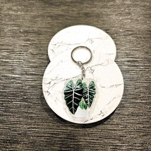 Alocasia Frydek Potted Acrylic Keyring - $147.43 MXN