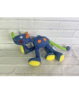 Baby GAP Denim Felt Dino Dinosaur Plush Stuffed Animal Toy Blue RARE - £40.87 GBP