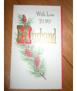 Vintage Rust Craft With Love To My Husband Pine Branch &amp; Pine Cones Chri... - $5.43 CAD