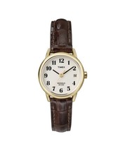 Timex T20071 Women&#39;s Easy Reader Brown Leather Strap Watch - £35.61 GBP