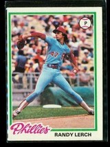 Vintage 1978 TOPPS Baseball Trading Card #271 RANDY LERCH Philadelphia Phillies - £7.72 GBP