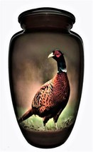 Small/Keepsake 3 Cubic Inch Pheasant Hunting Aluminum Cremation Urn for Ashes - £55.94 GBP