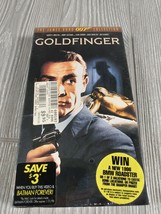 Goldfinger VHS Brand New James Bond 007 Sean Connery 1964 MGM UA Sealed USA - £7.90 GBP
