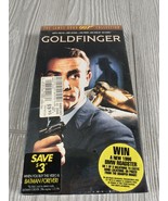 Goldfinger VHS Brand New James Bond 007 Sean Connery 1964 MGM UA Sealed USA - £7.73 GBP