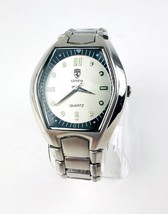 Geneva Men&#39;s Watch Stainless Steel High Quality Dust Proof Folded Bracel... - £17.08 GBP