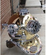 NauticalMart Antique Brass Scuba Mark V US Navy Deep Sea Diving Divers H... - £258.17 GBP