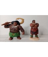 Jakks Disney Moana Figures Lot Of 2 Maui And Chief Tui 5 inch Figures - £7.78 GBP