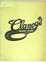 Clancy&#39;s Irish Pub Menu Ballwin Missouri Recipes Hannegan&#39;s of Lacledes ... - £17.05 GBP