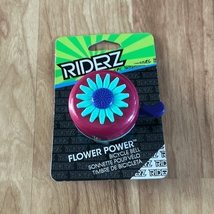 Riderz Blue Pink Purple Flower Power Girls Bicycle Bell New In Package - $14.85